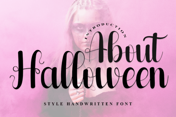 About Halloween: A Handwritten Typeface for Editorial Design