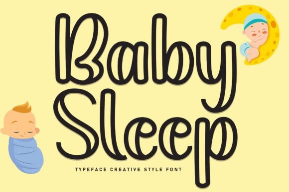 Baby Sleep: A Sweet Handwritten Font for Editorial Design