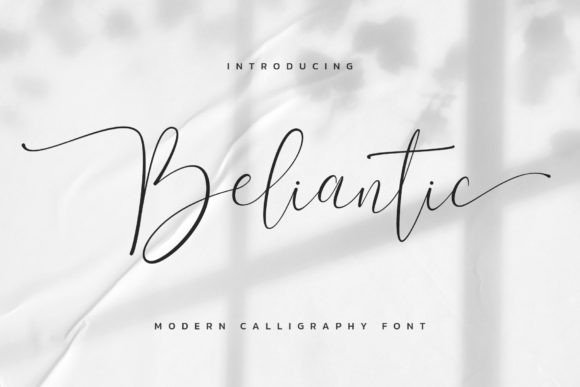 Beliantic: A Modern Script Typeface for Digital Branding
