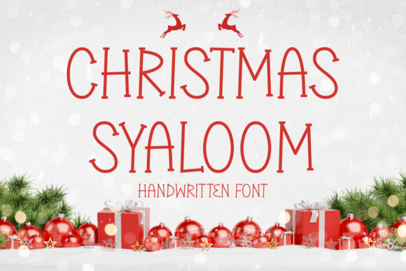 Christmas Syaloom: The Handwritten Typeface for Festive Brand Stories