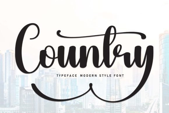Country: A Handwritten Typeface for Editorial Design