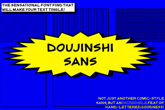 Doujinshi Sans - Regular: A Handwritten Typeface for Editorial Design