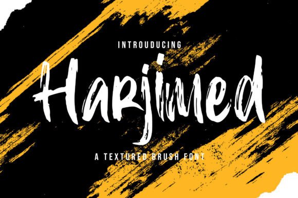 Harjimed: A Textured Script Font for Editorial Design