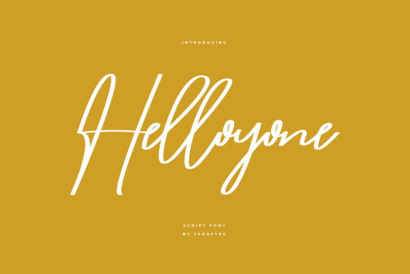 Helloyone: The Signature Script Font for Authentic Branding
