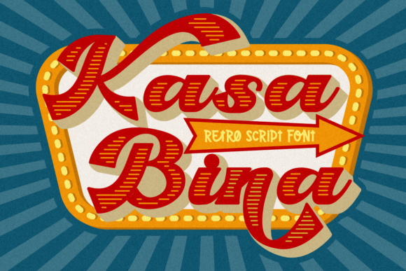 Kasabina: A Bold Retro Script Font for Modern Branding