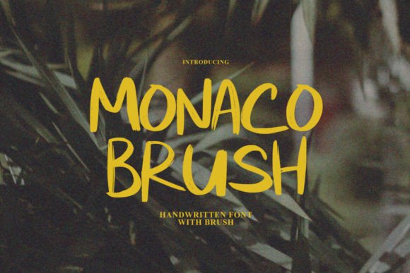 Monaco Brush: A Modern Handwritten Typeface for Dynamic Campaigns