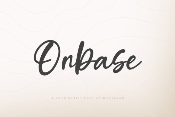 Onbase: A Modern Script Typeface for Digital Branding