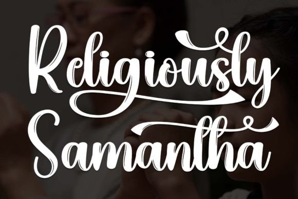 Religiously Samanta: A Handwritten Typeface for Editorial Warmth