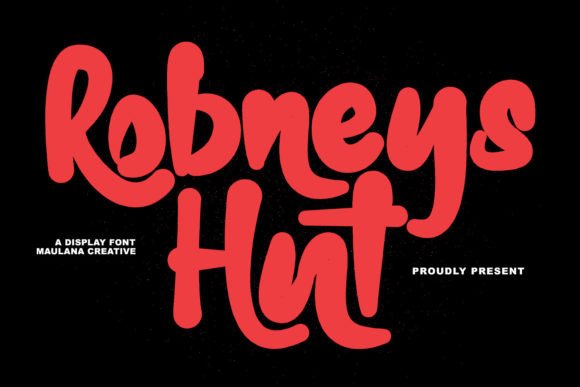 Robneys Hut: The Modern Display Font for Authentic Branding