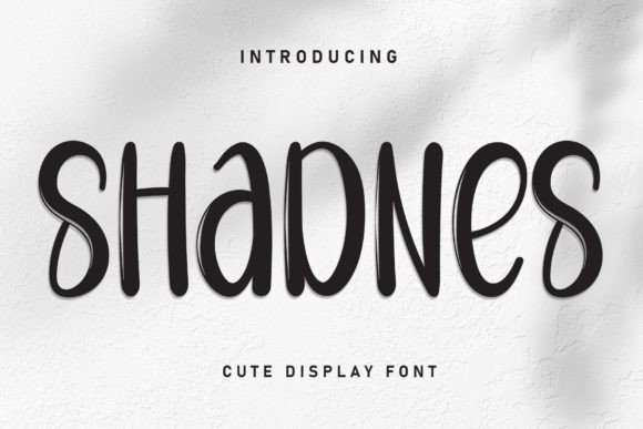 Shadnes: A Sweet Handwritten Typeface for Modern Editorial Design