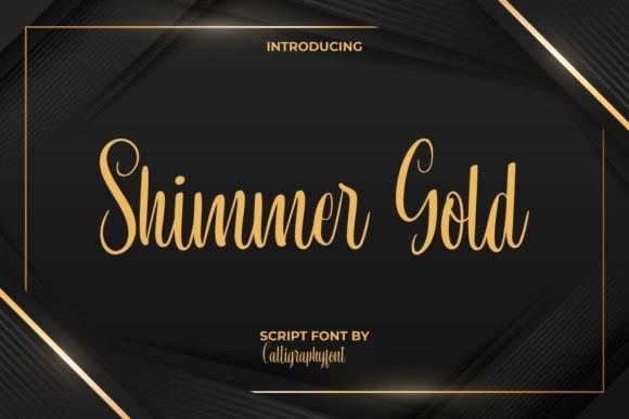 Shimmer Gold: The Elegant Script Font for Handmade Creators