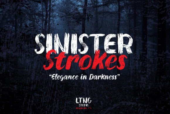 Sinister Stroke: The Ultimate Spooky Script Font for Crafters