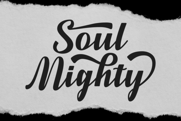 Soul Mighty: The Bold Handwritten Typeface for Crafters