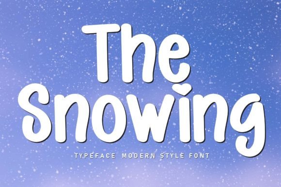 The Snowing: A Playful Typeface for Modern Web Design