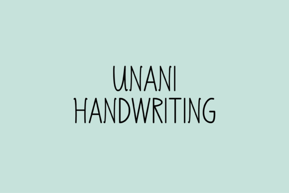 Unani: The Handwritten Typeface That Stops Scrolling